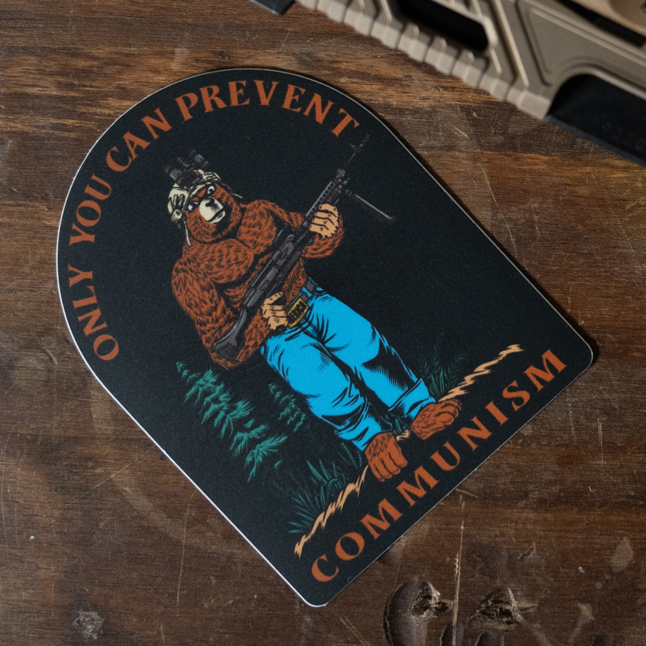 Smokey The Patriot Sticker