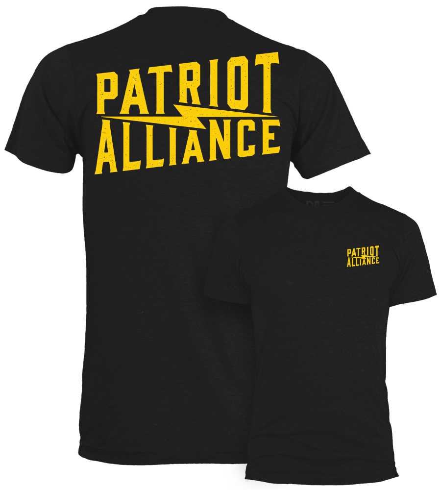 Patriot Alliance Bolt T-Shirt - Black PREORDER SHIPS EARLY NOV