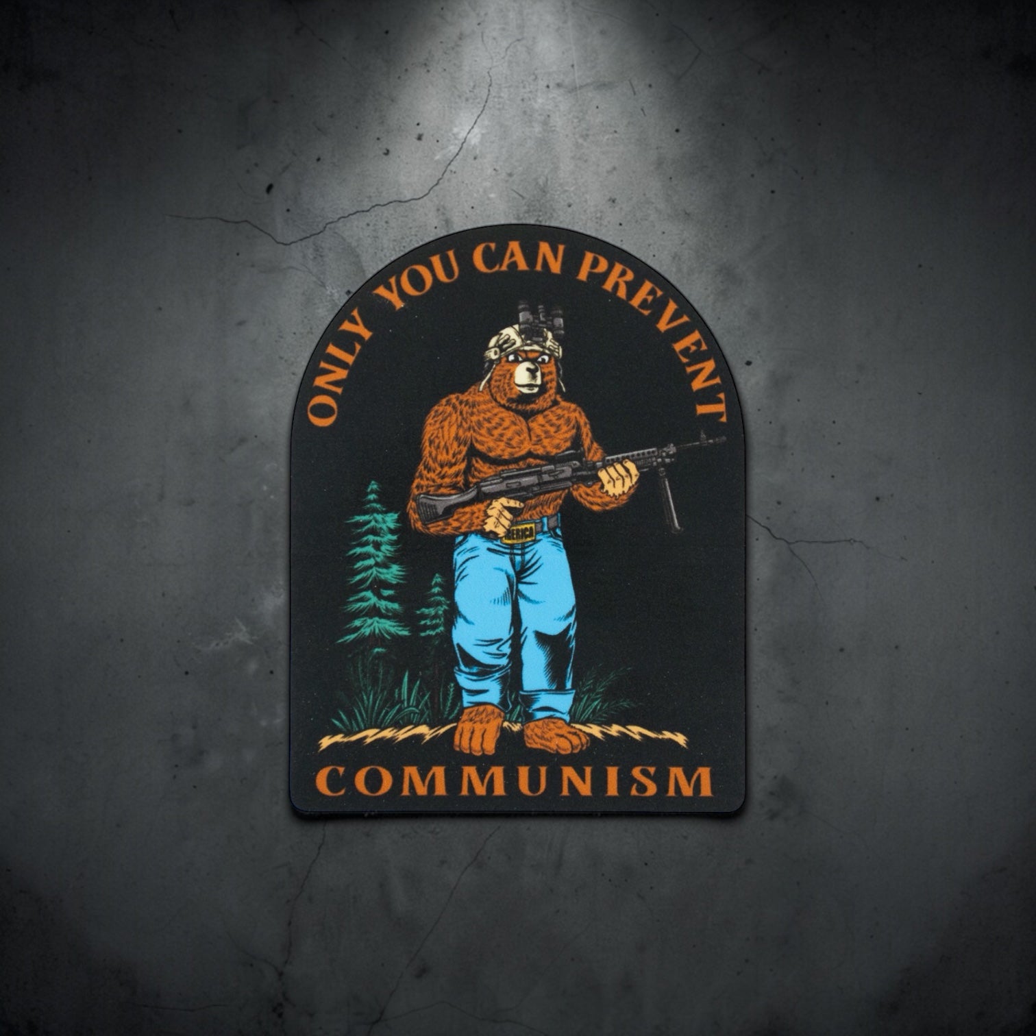 Smokey The Patriot Sticker