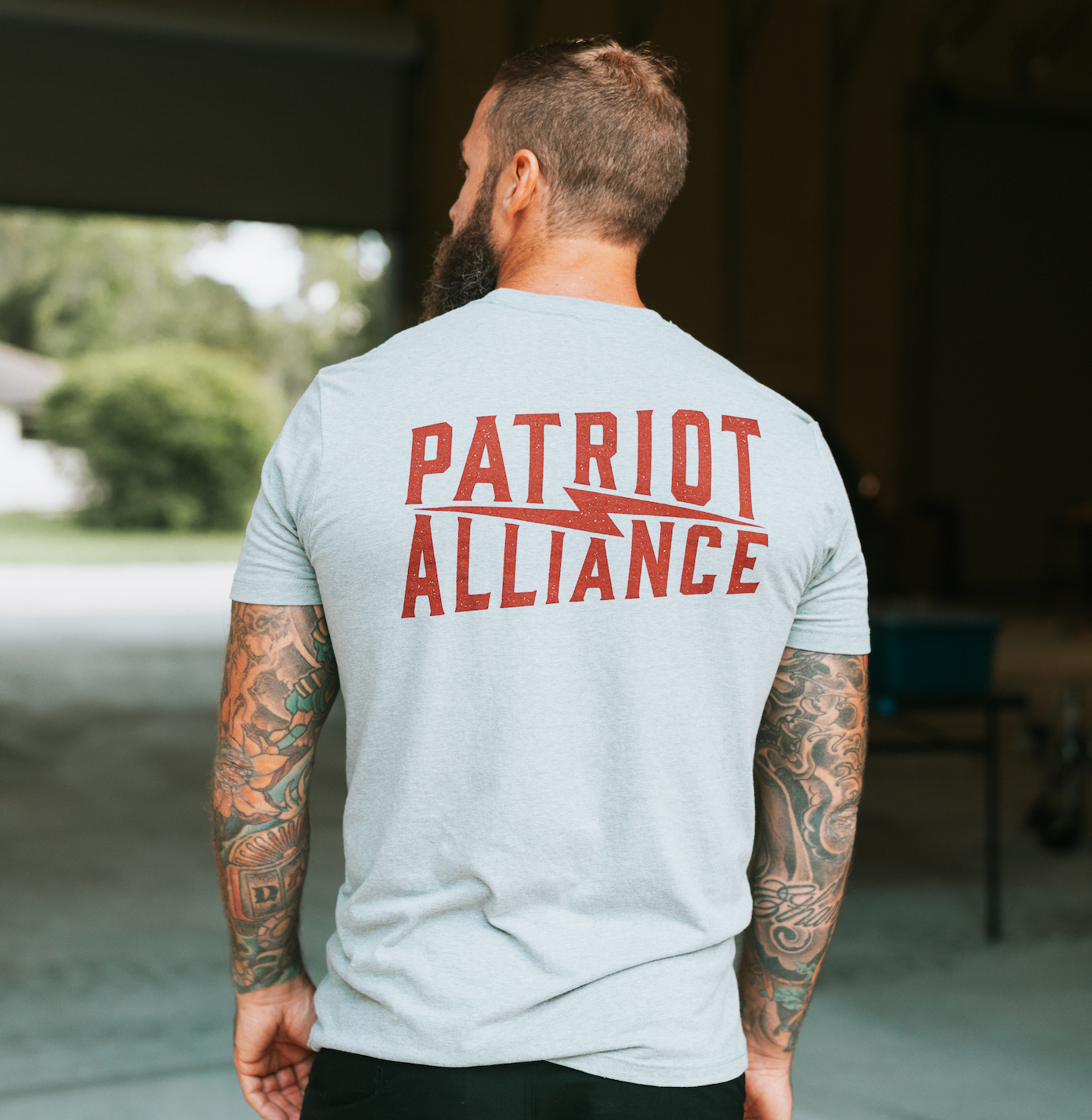 Patriot Alliance Bolt T-Shirt - Grey PREORDER SHIPS EARLY NOV